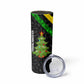 Zimbabwe Christmas Skinny Tumbler Flag Colors Xmas Tree and Holiday - African Pride