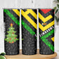 Zimbabwe Christmas Skinny Tumbler Flag Colors Xmas Tree and Holiday - African Pride