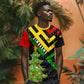 Zimbabwe Christmas T shirt Flag Colors Xmas Tree and Holiday - African Pride