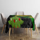 Zimbabwe Christmas Tablecloth Flag Colors Xmas Tree and Holiday - African Pride