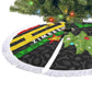 Zimbabwe Christmas Tree Skirt Flag Colors Xmas Tree and Holiday - African Pride
