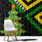 Zimbabwe Christmas Window Curtain Flag Colors Xmas Tree and Holiday - African Pride