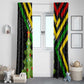 Zimbabwe Christmas Window Curtain Flag Colors Xmas Tree and Holiday - African Pride
