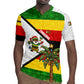 Zimbabwe Christmas Rugby Jersey Festive Santa Palm Tree and Red Yellow Green Flag - African Pride