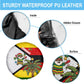 Zimbabwe Christmas Spare Tire Cover Festive Santa Palm Tree and Red Yellow Green Flag - African Pride