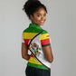 Zimbabwe Christmas Women Polo Shirt Festive Santa Palm Tree and Red Yellow Green Flag - African Pride