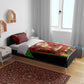 Kenya Christmas Bedding Set Santa Claus Spear and Red Green Harambee Crest - African Pride
