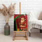 Kenya Christmas Canvas Wall Art Santa Claus Spear and Red Green Harambee Crest - African Pride