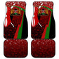 Kenya Christmas Car Mats Santa Claus Spear and Red Green Harambee Crest - African Pride
