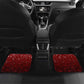 Kenya Christmas Car Mats Santa Claus Spear and Red Green Harambee Crest - African Pride