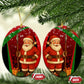 Kenya Christmas Ceramic Ornament Santa Claus Spear and Red Green Harambee Crest - African Pride