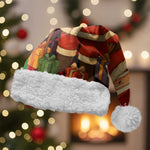 Kenya Christmas Santa Hat Santa Claus Spear and Red Green Harambee Crest - African Pride