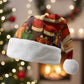 Kenya Christmas Santa Hat Santa Claus Spear and Red Green Harambee Crest - African Pride