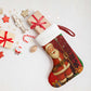 Kenya Christmas Stocking Santa Claus Spear and Red Green Harambee Crest - African Pride