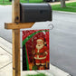 Kenya Christmas Garden Flag Santa Claus Spear and Red Green Harambee Crest - African Pride