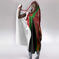 Kenya Christmas Hooded Blanket Santa Claus Spear and Red Green Harambee Crest - African Pride