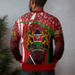 Kenya Christmas Ugly Christmas Sweater Santa Claus Spear and Red Green Harambee Crest - African Pride