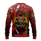 Kenya Christmas Ugly Christmas Sweater Santa Claus Spear and Red Green Harambee Crest - African Pride