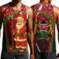 Kenya Christmas Men Tank Top Santa Claus Spear and Red Green Harambee Crest - African Pride