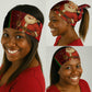 Kenya Christmas Neck Gaiter Santa Claus Spear and Red Green Harambee Crest - African Pride