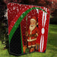 Kenya Christmas Quilt Santa Claus Spear and Red Green Harambee Crest - African Pride