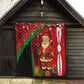 Kenya Christmas Quilt Santa Claus Spear and Red Green Harambee Crest - African Pride