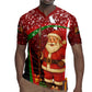 Kenya Christmas Rugby Jersey Santa Claus Spear and Red Green Harambee Crest - African Pride