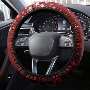 Kenya Christmas Steering Wheel Cover Santa Claus Spear and Red Green Harambee Crest - African Pride