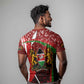 Kenya Christmas T shirt Santa Claus Spear and Red Green Harambee Crest - African Pride