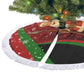 Kenya Christmas Tree Skirt Santa Claus Spear and Red Green Harambee Crest - African Pride