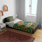 Kenya Christmas Bedding Set Santa Feast Scene and Festive Wreath Pattern - African Pride