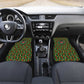 Kenya Christmas Car Mats Santa Feast Scene and Festive Wreath Pattern - African Pride