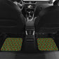 Kenya Christmas Car Mats Santa Feast Scene and Festive Wreath Pattern - African Pride