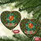 Kenya Christmas Ceramic Ornament Santa Feast Scene and Festive Wreath Pattern - African Pride