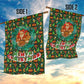 Kenya Christmas Garden Flag Santa Feast Scene and Festive Wreath Pattern - African Pride