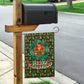 Kenya Christmas Garden Flag Santa Feast Scene and Festive Wreath Pattern - African Pride