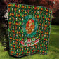 Kenya Christmas Quilt Santa Feast Scene and Festive Wreath Pattern - African Pride