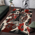 Adinkra Baobab Roots Area Rug African Ancestral Spirit Design - African Pride