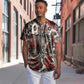 Adinkra Baobab Roots Baseball Jersey African Ancestral Spirit Design - African Pride