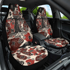 Adinkra Baobab Roots Car Seat Cover African Ancestral Spirit Design - African Pride