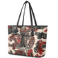 Adinkra Baobab Roots Leather Tote Bag African Ancestral Spirit Design - African Pride