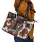 Adinkra Baobab Roots Leather Tote Bag African Ancestral Spirit Design - African Pride