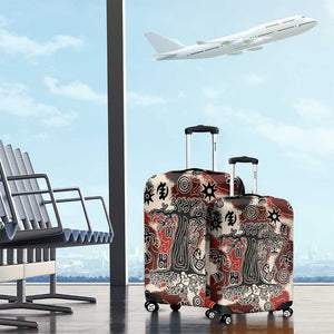Adinkra Baobab Roots Luggage Cover African Ancestral Spirit Design - African Pride