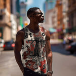Adinkra Baobab Roots Men Tank Top African Ancestral Spirit Design - African Pride