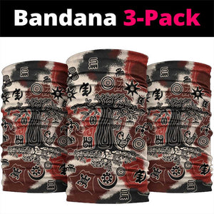 Adinkra Baobab Roots Neck Gaiter African Ancestral Spirit Design - African Pride