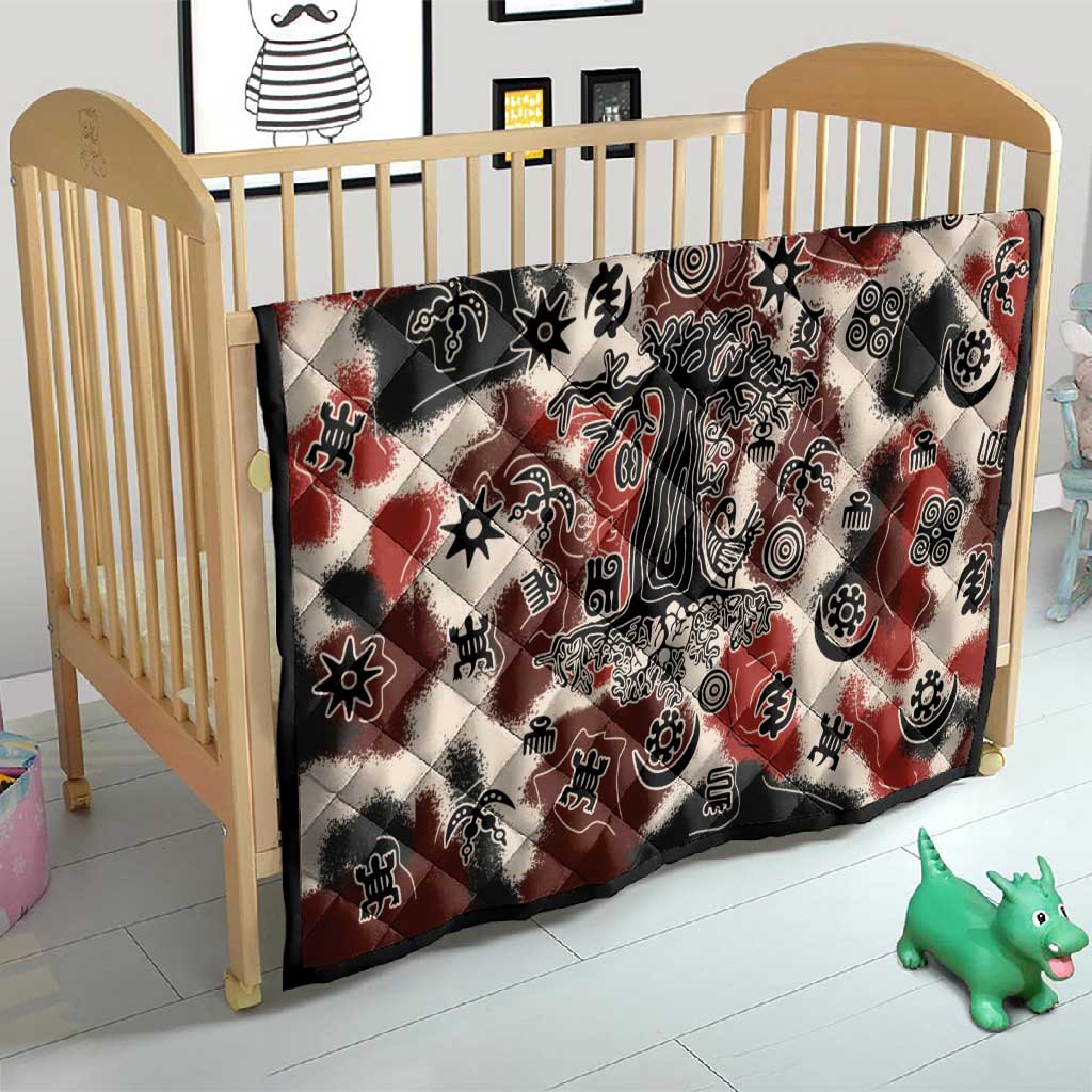 Adinkra Baobab Roots Quilt African Ancestral Spirit Design - African Pride