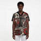 Adinkra Baobab Roots Scrub Top African Ancestral Spirit Design - African Pride