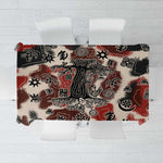 Adinkra Baobab Roots Tablecloth African Ancestral Spirit Design - African Pride