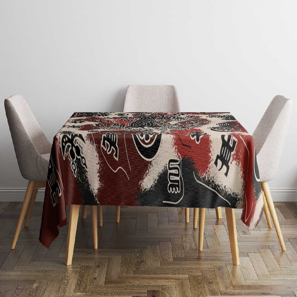 Adinkra Baobab Roots Tablecloth African Ancestral Spirit Design - African Pride