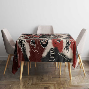 Adinkra Baobab Roots Tablecloth African Ancestral Spirit Design - African Pride